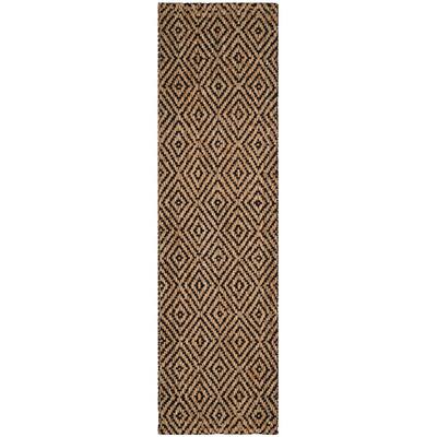 Black 2'3 x 20' Safavieh Natural Fiber Collection NF181C Handmade Premium Jute Runner Black 2'3 x 20' Safavieh Natural Fiber Collection NF181C Handmade Premium Jute Runner