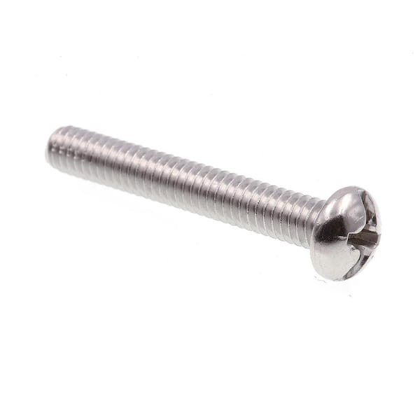 Prime-Line 1/4 in.-20 x 5/8 in. Zinc Plated Steel Phillips/Slotted Combination Drive Round Head Machine Screws (100-Pack)