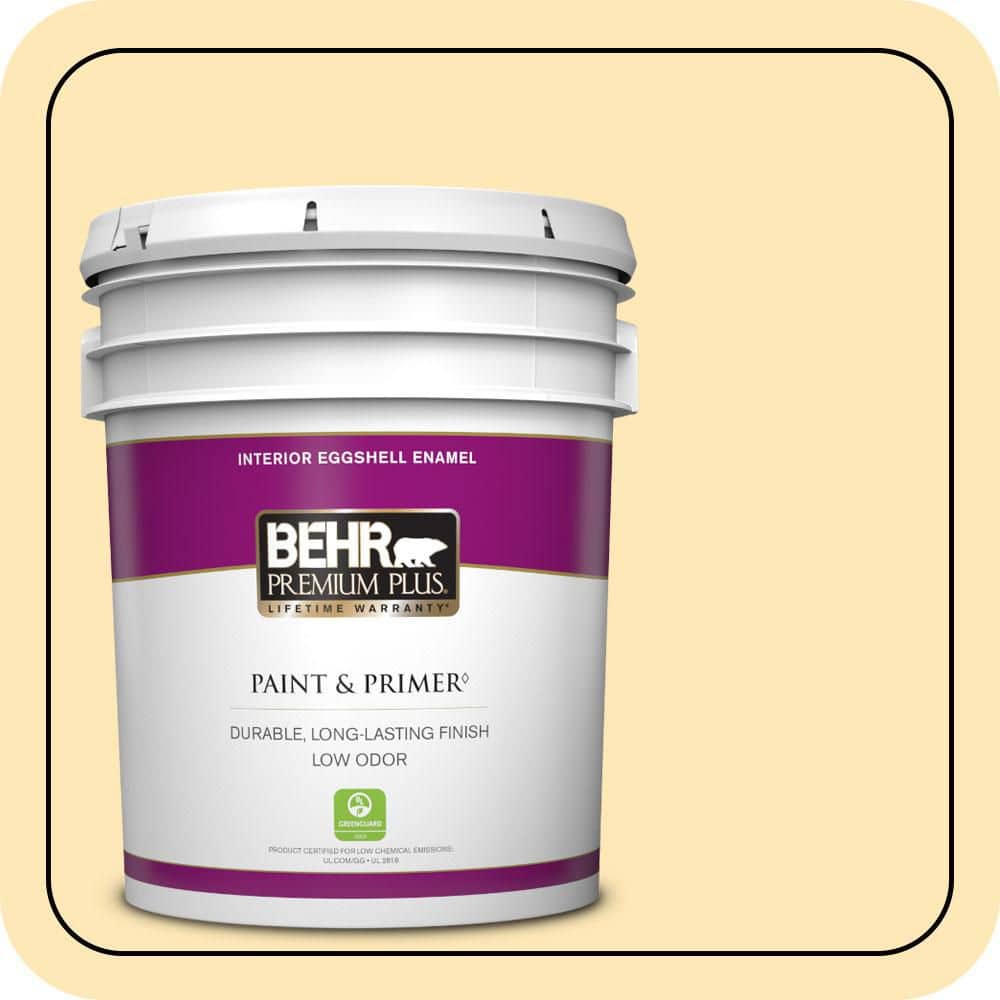 5 gal. #320A-3 Cornsilk Eggshell Enamel Low Odor Interior Paint & Primer price history on PriceWatchPro