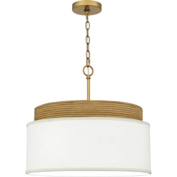 Quoizel Malia 100-Watt 4-Light Brushed Gold Pendant Light