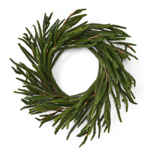 Noble House Wolfe 18 in. Artificial Cypress Wreath
