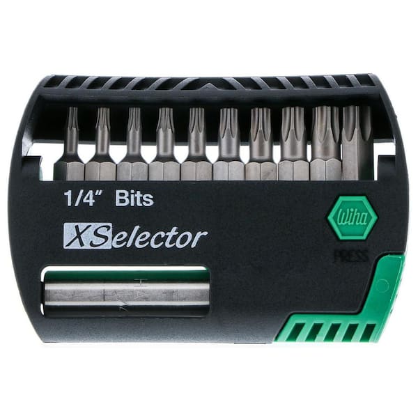 Security Torx XSelector and Magnetic Bit Holder Set-T7s-T40s (11-Piece)
