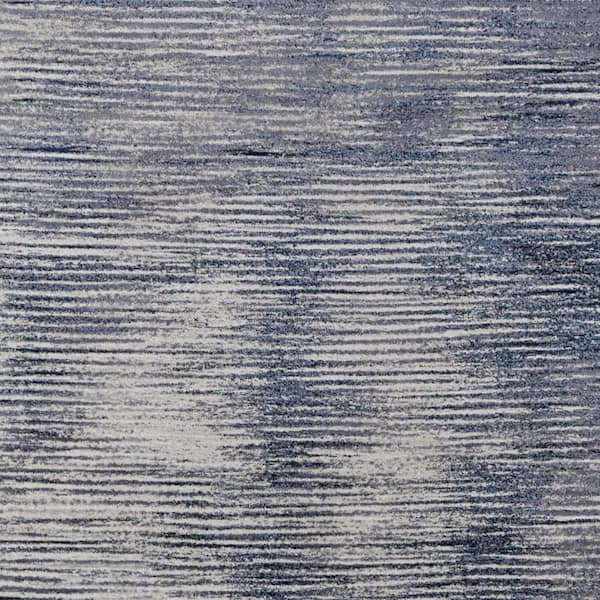 2 x 3 Gray, Ivory Striped Area Rug