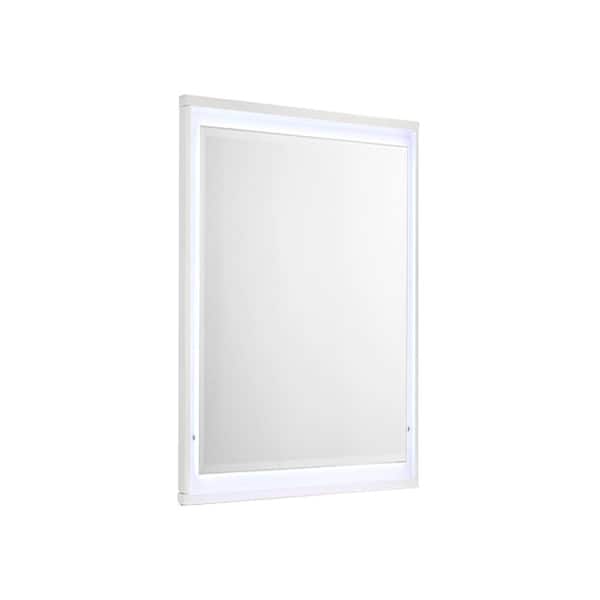 37 in.x 46 in. LED Vanity Light Mirror with Diamond, White