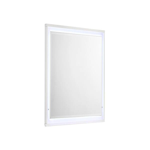 37 in.x 46 in. LED Vanity Light Mirror with Diamond, White