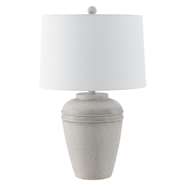 SAFAVIEH Demlin 24 in. Grey Table Lamp TBL4429A - The Home Depot