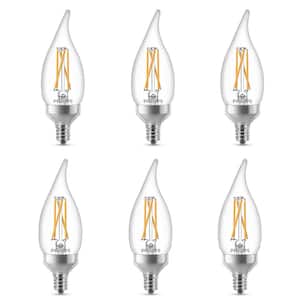 40-Watt Equivalent B11 Dimmable LED Light Bulb in Soft White (6-Pack)
