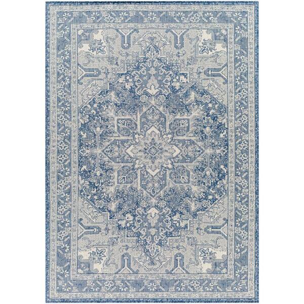 Livabliss Ravello Blue Doormat 2 ft. x 3 ft. Indoor/Outdoor Area Rug