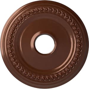 1-1/8 in. x 18-5/8 in. x 18-5/8 in. Polyurethane Classic Ceiling Medallion, Copper Penny