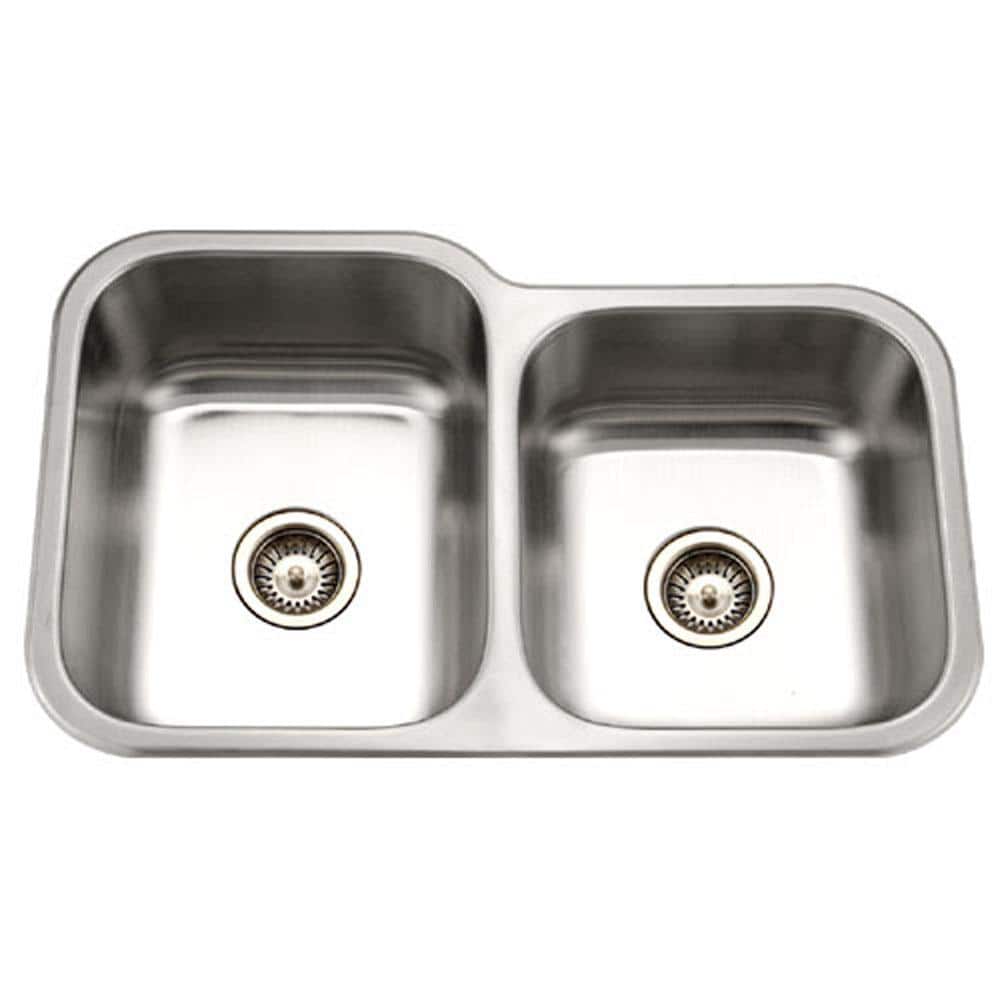 Medallion Classic 31.5'' Stainless Steel Double Bowl Undermount Sink