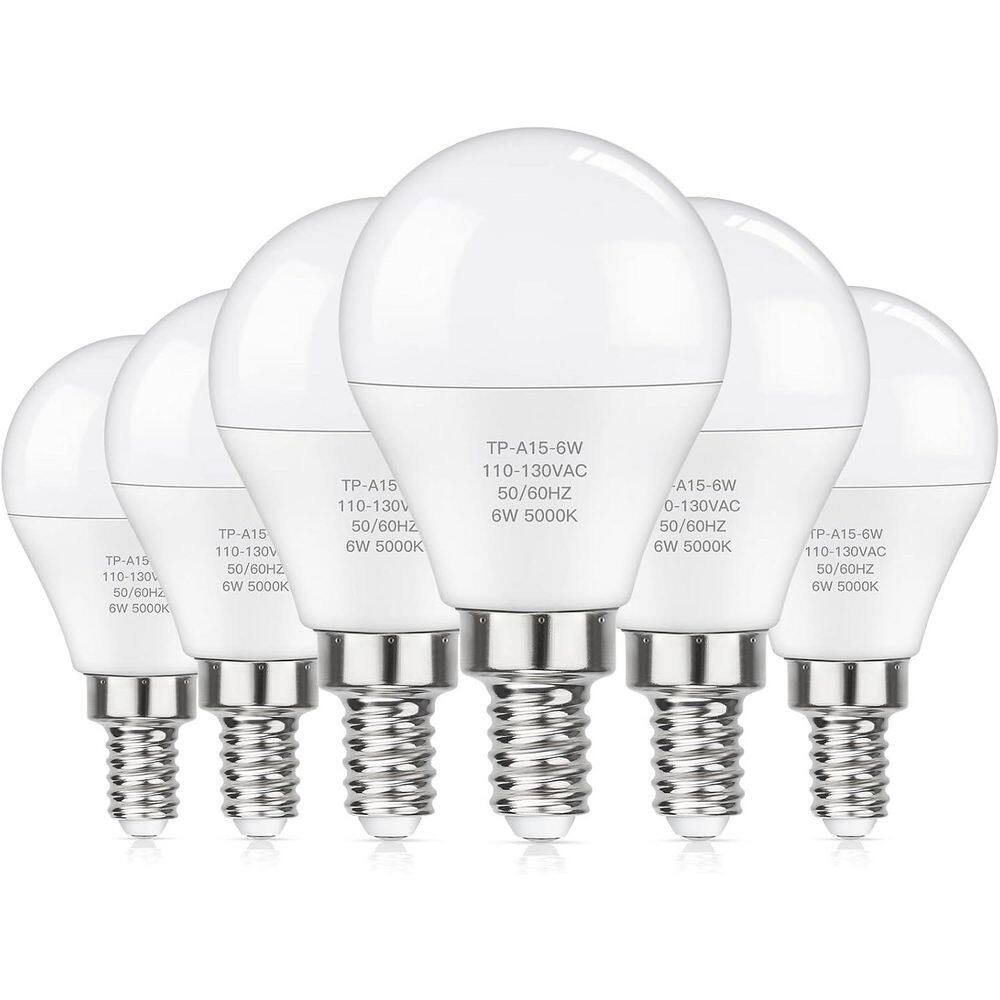 Yichuhaoxi 60W Equivalent A15 , E12 Base Daylight (5000K) Non-Dimmable ...