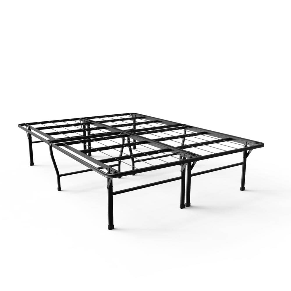 Black SmartBase Heavy Duty Full Metal Platform Bed Frame -  Zinus, HD-SB13-16F