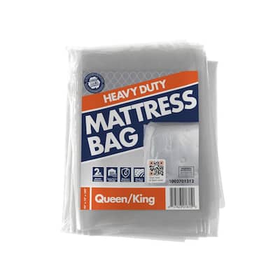 King Size Heavy Duty Bed Mattress Bag Dust Protection 400 Gauge Polythene Plasti 