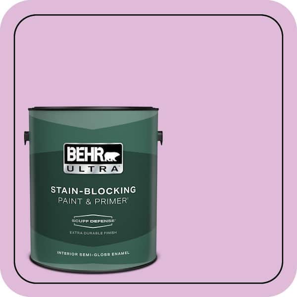 BEHR ULTRA 1 gal. #670A-3 Posies Extra Durable Semi-Gloss Enamel Interior Paint & Primer