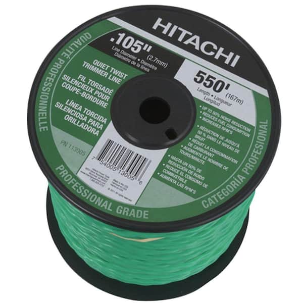 Hitachi 550 ft. Medium Spool Quiet Twist Trimmer Line