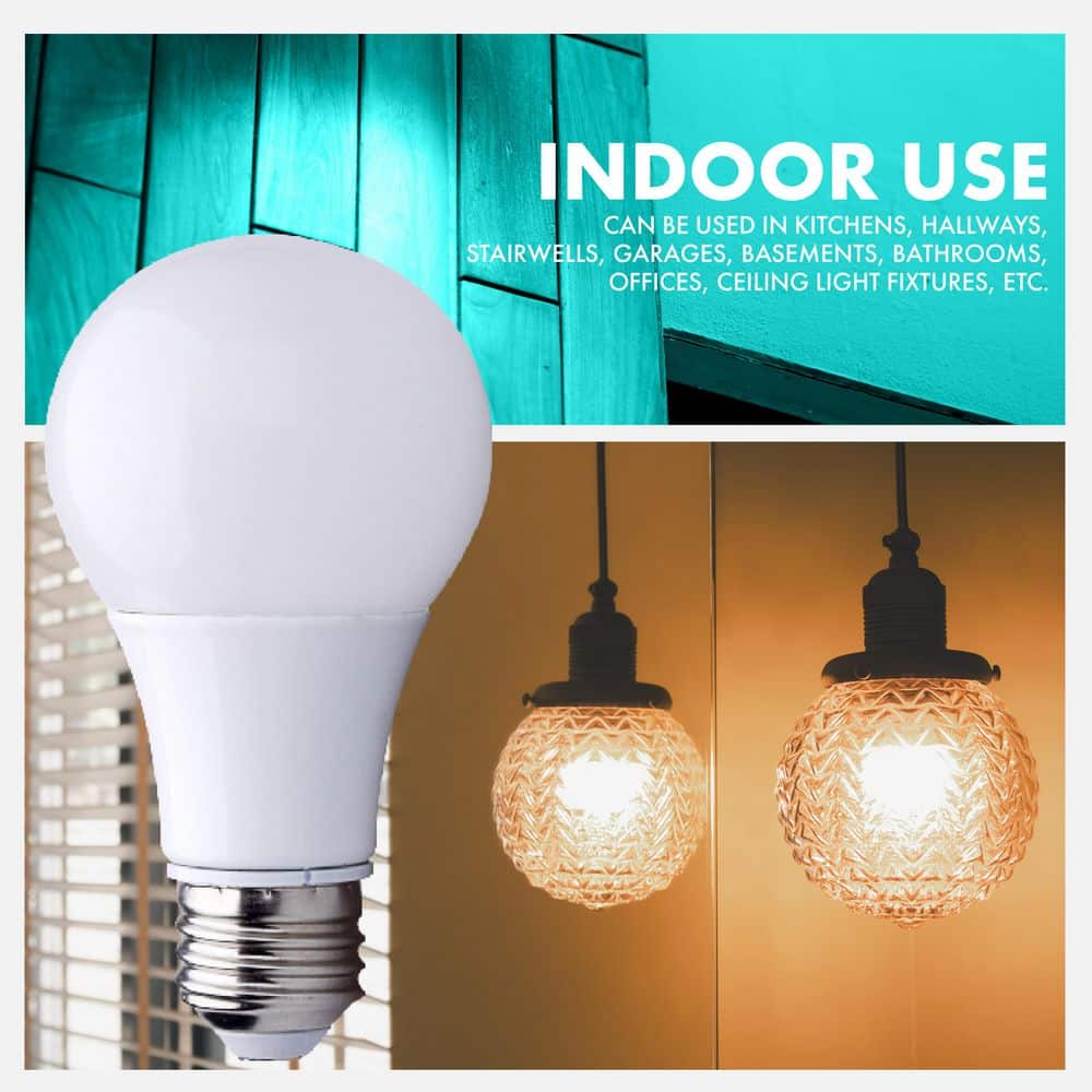 60-Watt Equivalent White Dimmable LED Light Bulb, 8-Pack