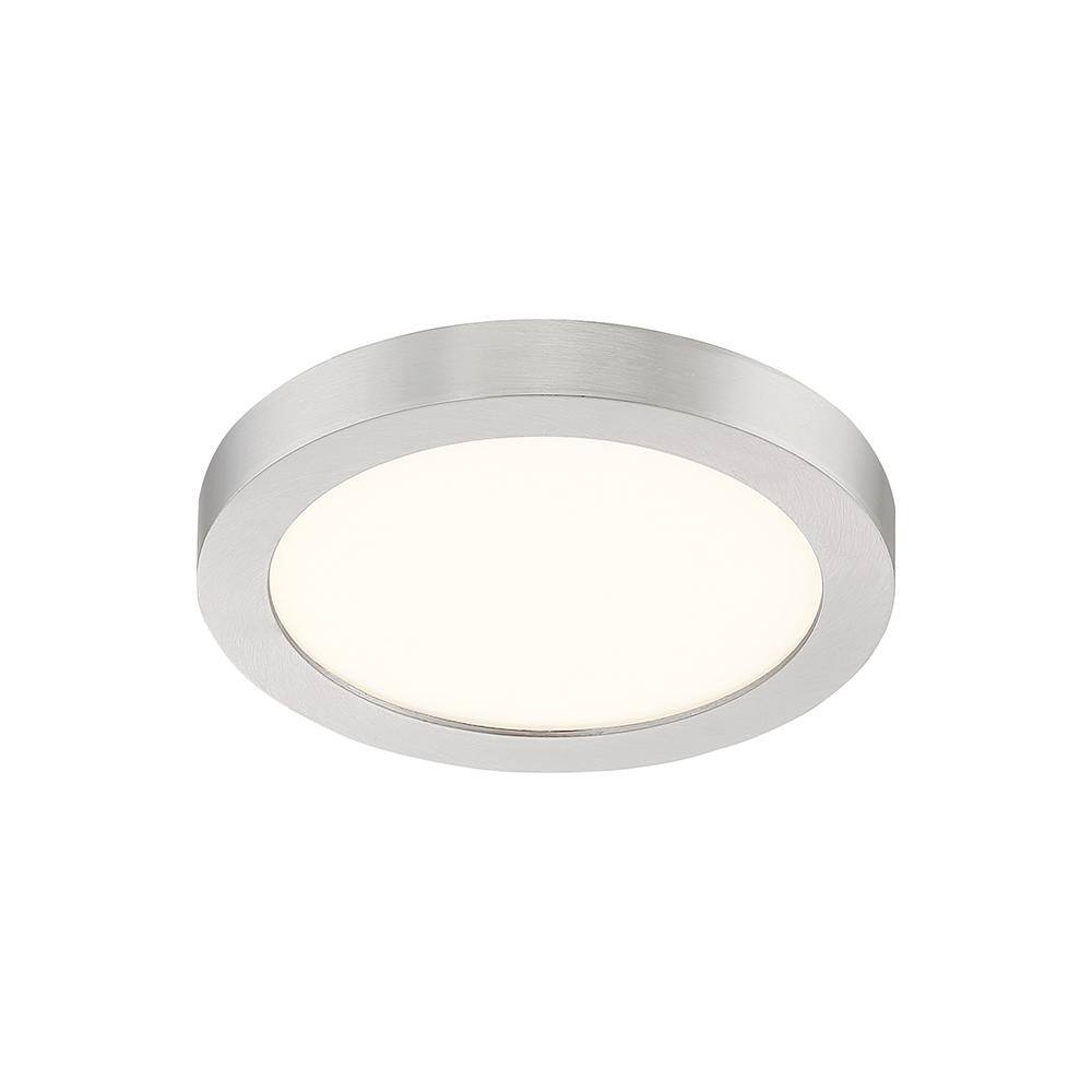 Brushed Nickel 7.5" LED Flush Mount Ceiling Light