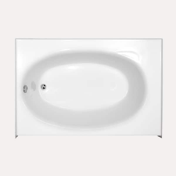 Hydro Systems Kona 60 in. Left Drain Rectangular Alcove Bathtub in White