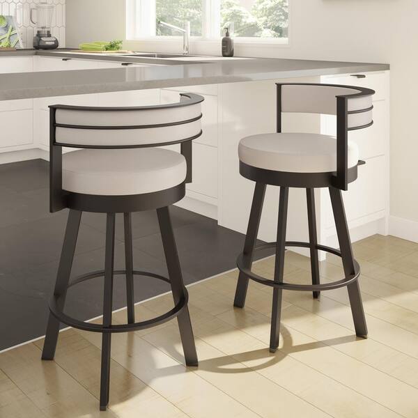 cream swivel bar stools
