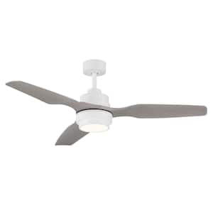 Denver 48 in. Integrated LED Indoor White Ceiling Fan with Remote