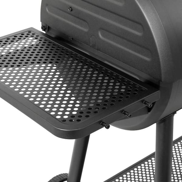 Char-Griller Smokin' Champ Charcoal Grill Offset Smoker in Black 1733 - The  Home Depot