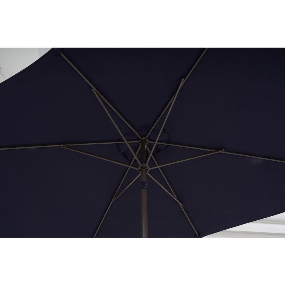10 ft. Market Patio Umbrella in Dark Blue Middle
