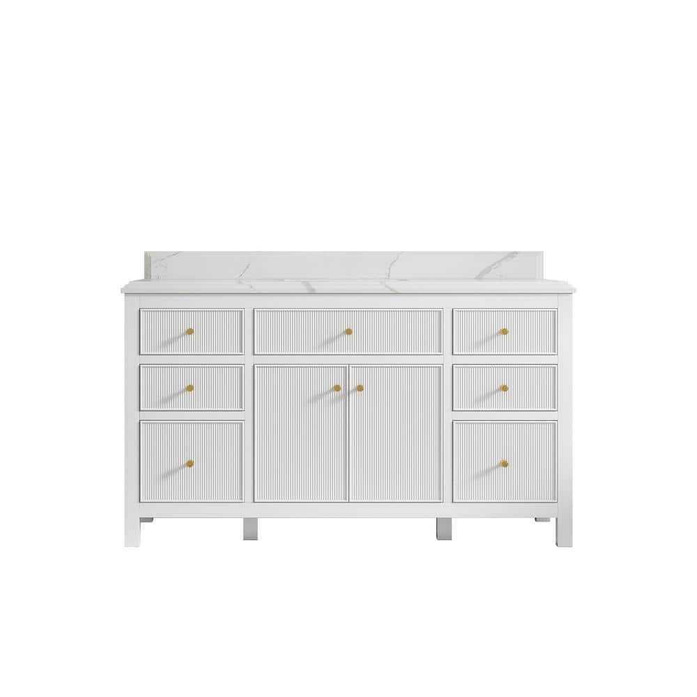 Willow Collections Sonoma 60 in. W x 22 in. D x 36 in. H Single Sink