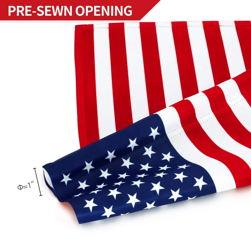 Patriotic Double-Sided USA Garden Flag 18 x 12.5 Inch