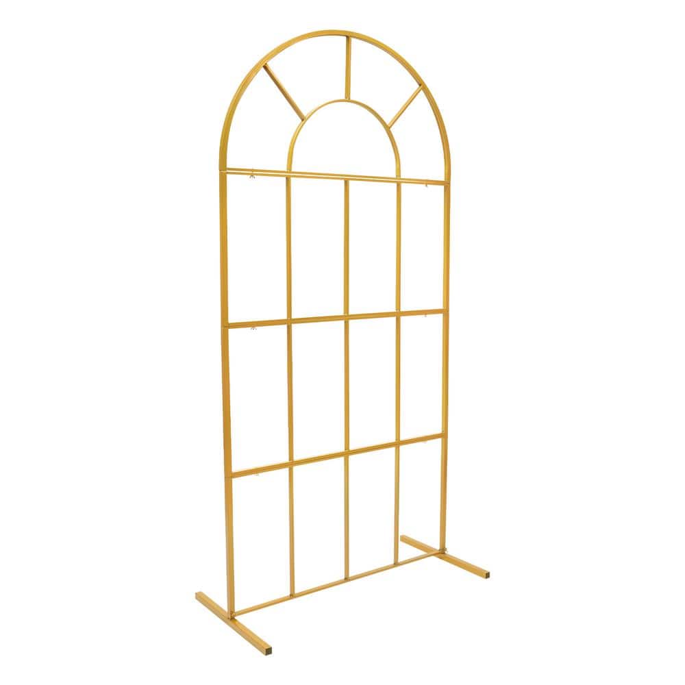 Gold Metal Arch Backdrop Stand for Parties and Weddings