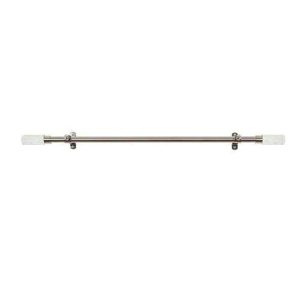 Achim Royale Decorative 48 in. - 86 in. Icicle Rod and Finial in Chrome