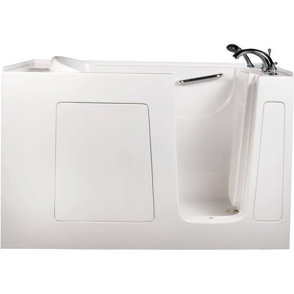 Allure Walk In Tubs 5 ft. Right-Drain Walk-In Whirlpool and Air Bath Tub in White