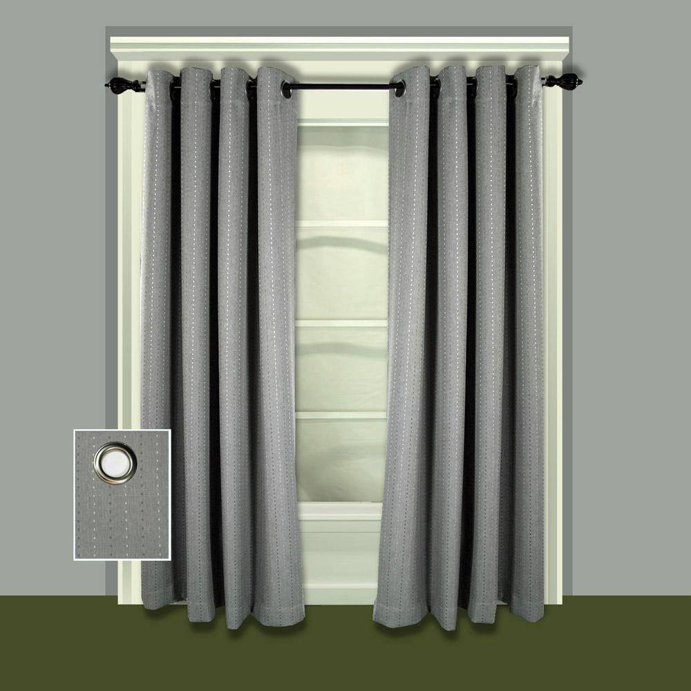 Smoke Grommet Blackout Curtain - 54 in. W x 84 in. L price history on PriceWatchPro