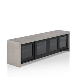Linah 70.86 in. Black tv Stand Fits tv's up to 81.5 in.