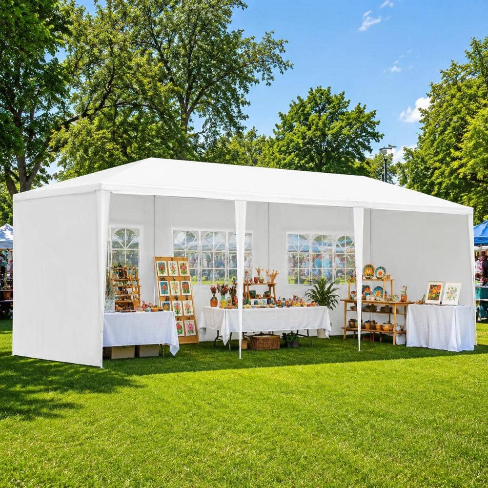 10 x 30 FT Outdoor Party Tent with 5 Removable Sidewalls, Waterproof Wedding Canopy for Backyard, Patio and Events price history on PriceWatchPro
