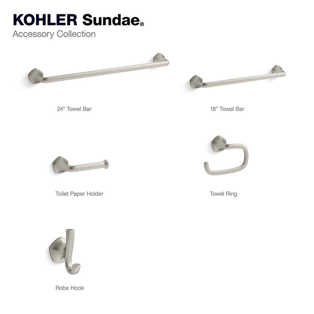 Vibrant Brushed Nickel Wall-Mount Toilet Paper Holder