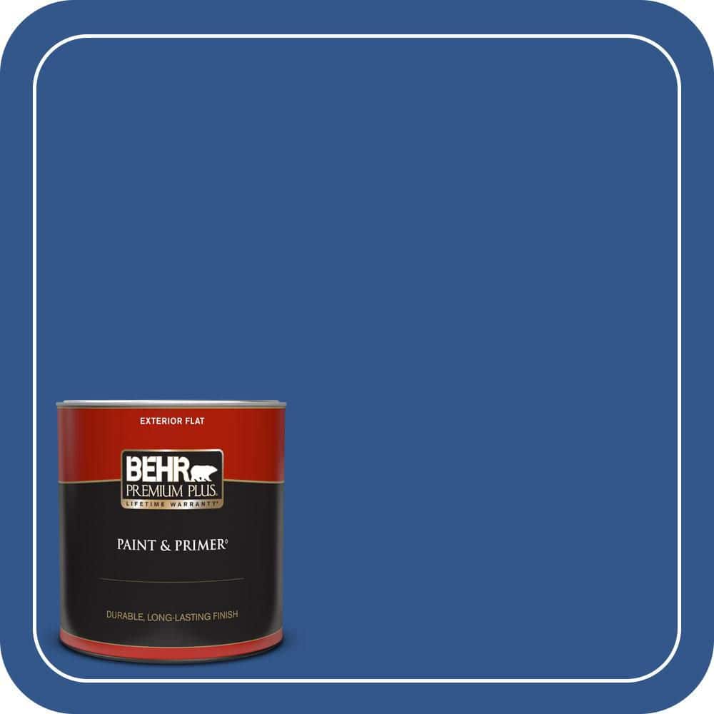 1 qt. #PPU15-03 Dark Cobalt Blue Flat Exterior Paint & Primer price history on PriceWatchPro