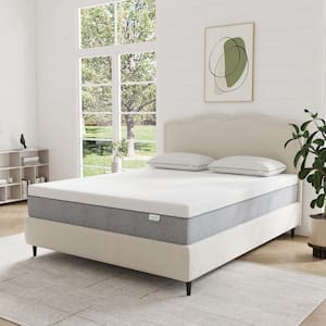 Twin Medium Support Cooling Gel Memory Foam 10 in. Breathable and Hypoallergenic Mattress