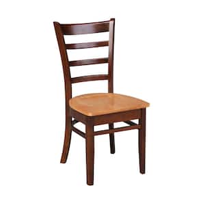 Emily Cinnamon and Espresso Wood Dining Chair (Set of 2)