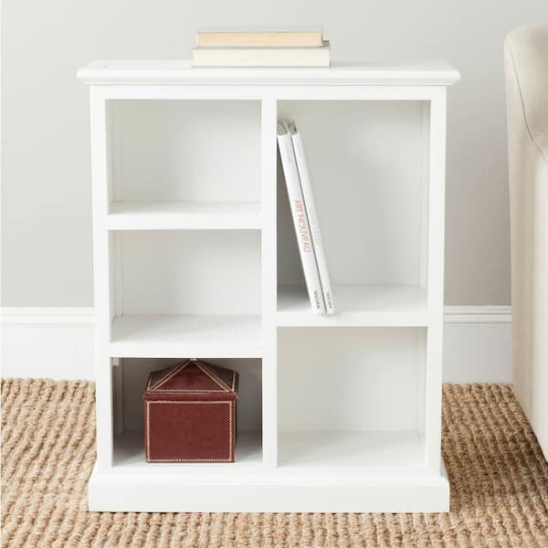 SAFAVIEH Maralah 30.1 in. 5-shelf White Wood Bookcase