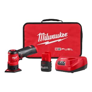 M12 FUEL 12-Volt Lithium-Ion Brushless Cordless Orbital Detail Sander Kit with (1) High Output 2.5 Ah Battery