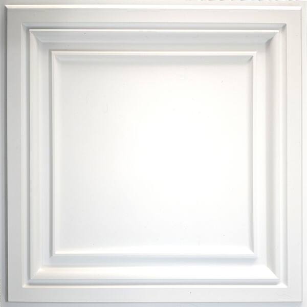 Genesis 2-ft x 2-ft Icon Relief Black PVC Drop Ceiling Tile (1-Pack, 4-sq ft / Case)
