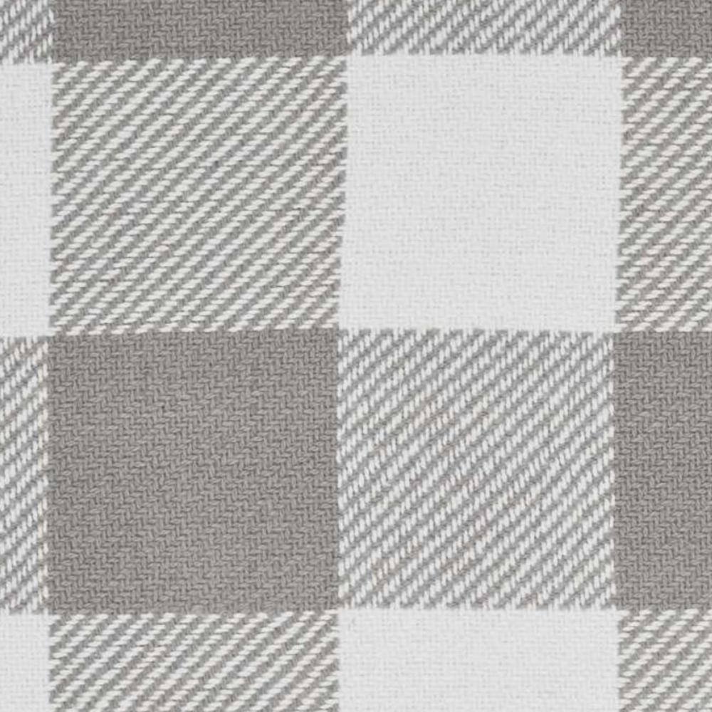 Ash Grey Buffalo Check Cotton Placemats Set of 2, 13x19