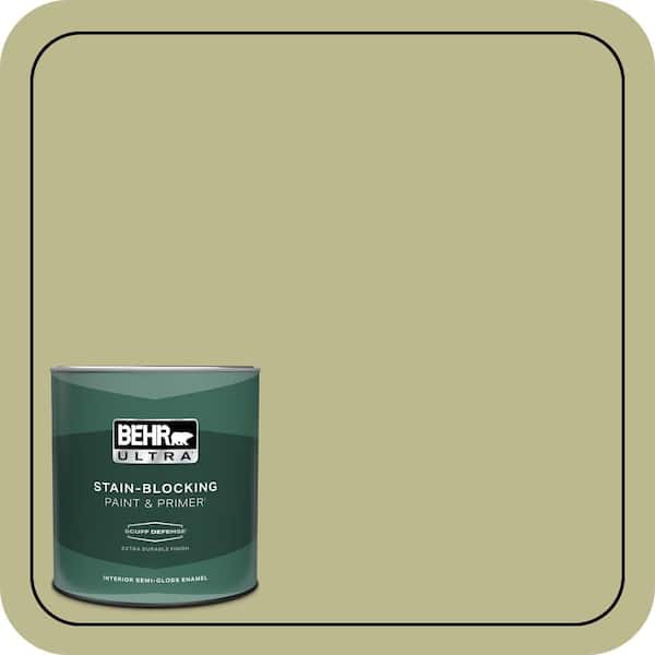 BEHR ULTRA 1 qt. #S340-4 Back to Nature Extra Durable Semi-Gloss Enamel Interior Paint & Primer