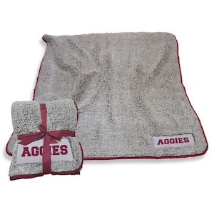 TX A&M Oatmeal Frosty Fleece Throw