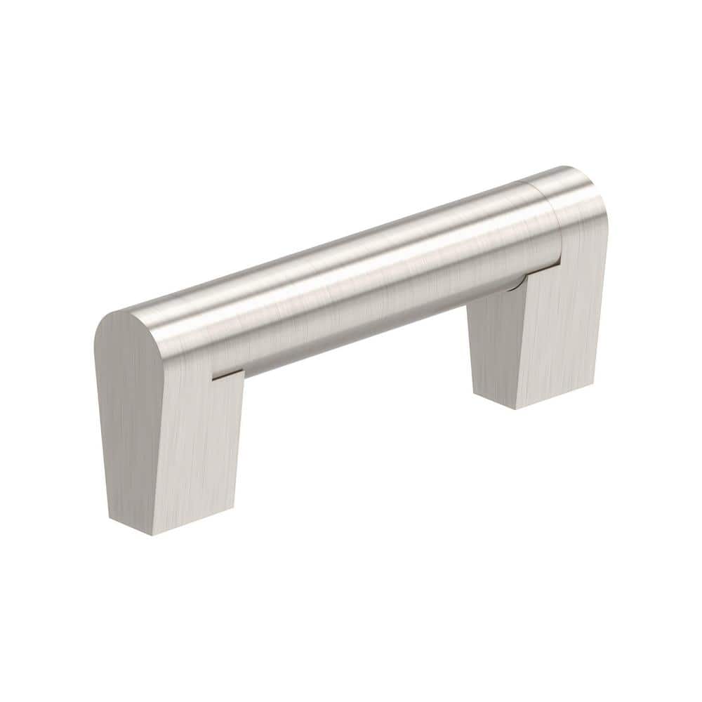Composite 3 in. (76mm) Modern Satin Nickel Bar Cabinet Pull price history on PriceWatchPro