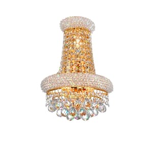 Empire 3 Light Wall Sconce With Gold Finish