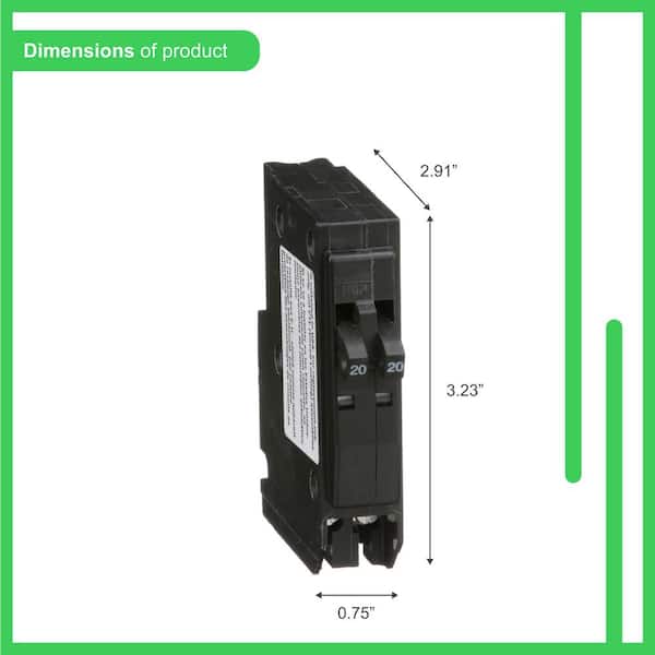 QO 2-20 Amp Single-Pole Tandem Circuit Breaker QO 2-20 Amp Single-Pole Tandem Circuit Breaker