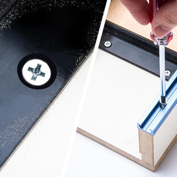 POWERTEC - - POWERTEC 71481 T Track Knob Kit W/ 7 Star Knob, 1/4-20 Threaded Bolts And Washers, 10 Pack, T Track Bolts, T Track Accessories For Woodworking Jigs And Fixtures