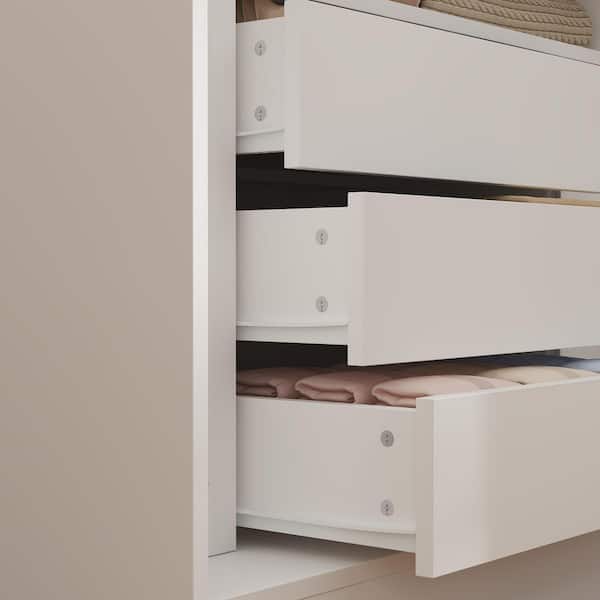 ふふ Reviews for FUFU&GAGA White Wooden 63 in. W 4-Door Super Large