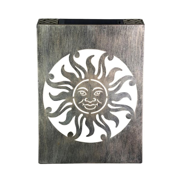 Exhart Gold Stamped Sun Metal Wall Art 71853-RS - The Home Depot